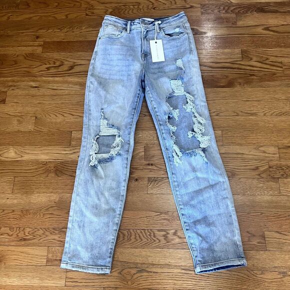NWT Risen‎ High Rise Straight Jeans 3/26 - Picture 1 of 6